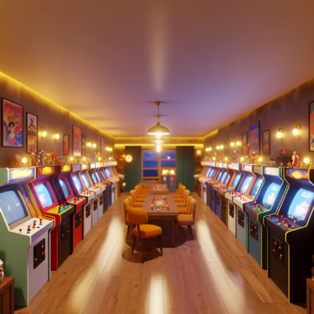 W domowej kolekcji stoją klasyczne automaty arcade