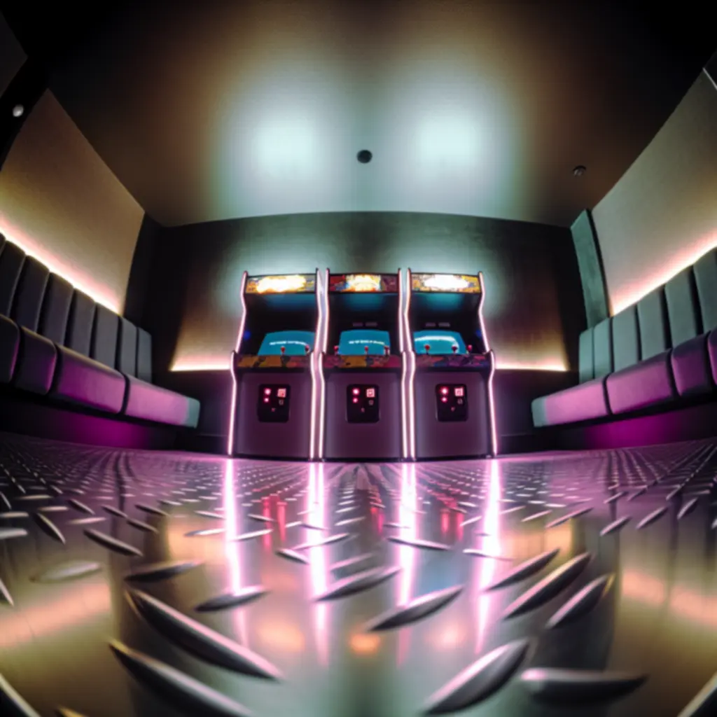 Ciepłe lounge z czerwonym cabinetem