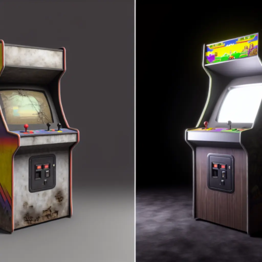 Stan przed i po demontażu obudowy